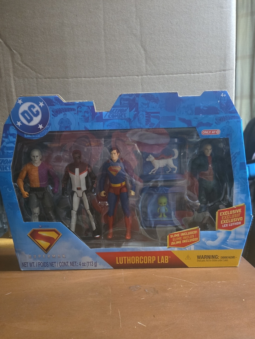 DC Superman Luthorcorp Lab 6" Figure 4-Pack with Exclusive Lex Luthor New in Box